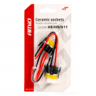 Bulb socket 2pcs, 12/24V, socket H8, H9, H11