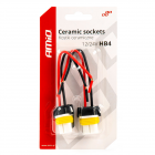 Bulb socket 2pcs, 12/24V, socket HB4 9006