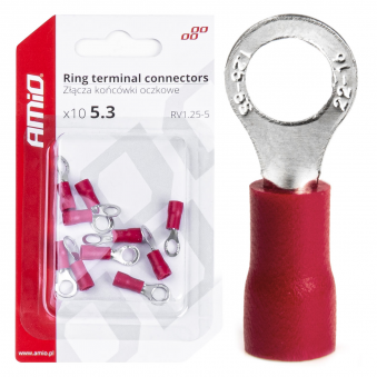 Acu savienotāji 10 gab. 1,25-5mm2, sarkans, S103-03077