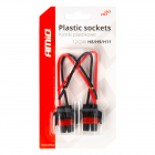 Bulb socket 2pcs H8 H9 H11 12-24V