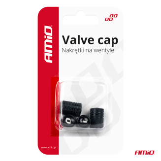 Ventilhætter 4 stk, Amio, aluminium sort, S103-03277