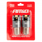 Led pære 2stk canbus P21W 4X3030SMD hvid