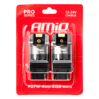 Ampoules LED 2 pcs canbus P27W 4X3030SMD vaL, S103-03587