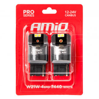 Ampoules LED 2 pcs canbus W21W 4X3030SMD val, S103-03589