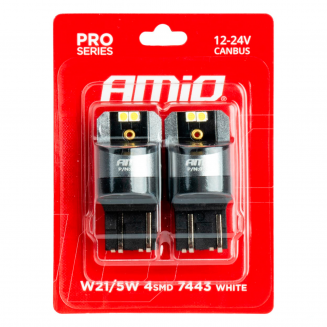 Ampoule Led 2pcs canbus W21/5W 4X3030SMD val, S103-03591