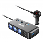 Câble chargeur avec voltmètre 1m 12/24V