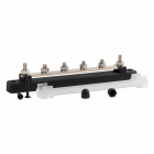 Bloque de distribución menos barra colectora M6 12V 48V
