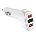 Chargeur 2xUSB-A contrôle batterie 3,1A 12/24V