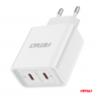 Chargeur 2*USB-C 40W 230V charge rapide