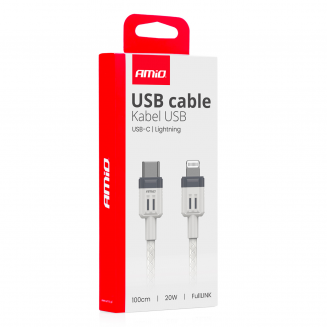 Uzlādes kabelis USB-C 1m 20W, S103-03910