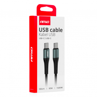 Uzlādes kabelis USB-C USB-C 60W 100cm, S103-03914