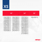 Tekstiiliset lumiketjut 2 kpl kokoa XS