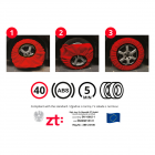 Tekstiiliset lumiketjut 2 kpl kokoa XS