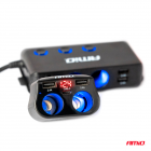 Chargeur 2x12/24V prise 2xUSB 1Xusb-c volt