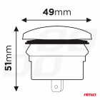 Chargeur USB et prise USB-C 12/24V rouge