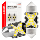 Светодиодные лампочки 2шт 12SMD C5W 2016 31мм 12/24