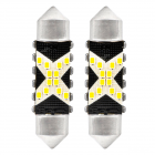 Светодиодные лампочки 2шт 12SMD C5W 2016 41мм 12/24