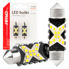 Светодиодные лампочки 2шт 12SMD C5W 2016 41мм 12/24