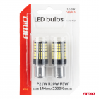 Led 2tk BA15S P21W R10W R5W 4SMD valge