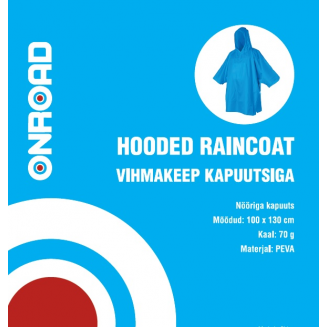 Vihmakeep kapuutsiga 100*130cm, S103-04612