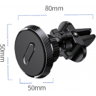 Magnetic phone holder ventilation grille