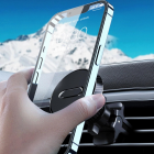 Magnetic phone holder ventilation grille