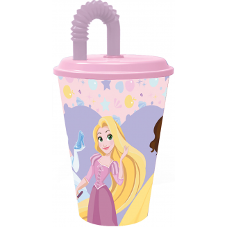 Drinking cup with flexible straw 430m, Princess, S103-11362