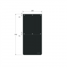 Porikummid paar 2tk 35*75cm PVC