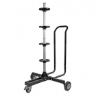 Tire trolley, holds 4 tires, max. 62 cm