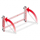 Tire and rim rack 90-130cm, assembled.