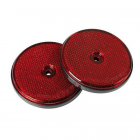 Reflectors 2 pcs, E, diameter 65mm red