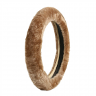 Sheepskin steering wheel cover Ø36-42 cm, beige