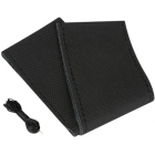 Perforerad rattkåpa i läder 37-39 cm,