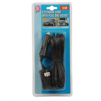 Extension cord from cigarette lighter 5m, S103-357706