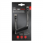 Laddkabel USB-C-USB-C 100cm svart
