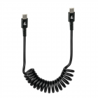 Laddkabel USB-C-USB-C 100cm svart
