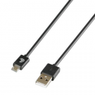 Micro USB latauskaapeli 1m, musta