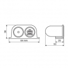 Latauspistorasiat 12/24V, 84*50*38mm
