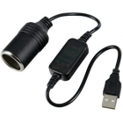 Voltage converter usb 5V - cigarette lighter. 12V