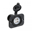 Tupla USB-liitäntä 12/24V, 2*2100mA