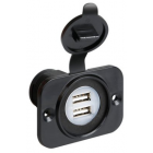 Tupla USB-liitäntä 12/24V, 2*2100mA