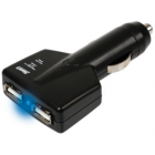 USB-laturi 2 paikkaa 12/24V, 5V, 2*400mA