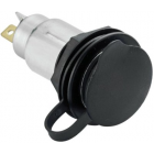 Kosteudenkestävä pistorasia 12V/24V, ã21mm, IP65