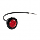 Upotettava led-valo, 12/24V, punainen, E