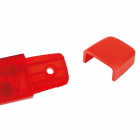 Valaisin 9 led, pinta, 12/24V, punainen