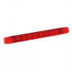 Valaisin 9 led, pinta, 12/24V, punainen