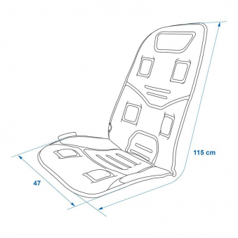 Coprisedile massaggiante + riscaldamento 12V, S103-430219