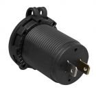 2xUSB-pistoke 2100mA upotettu 12/24V