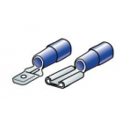 Wire end caps set, blue, 40pcs