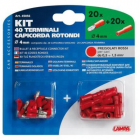 Wire terminal set 20+20, red